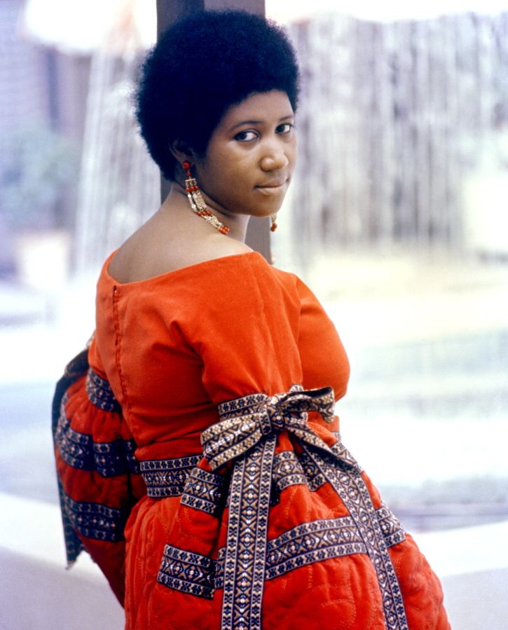 Aretha Franklin Color Portrait
