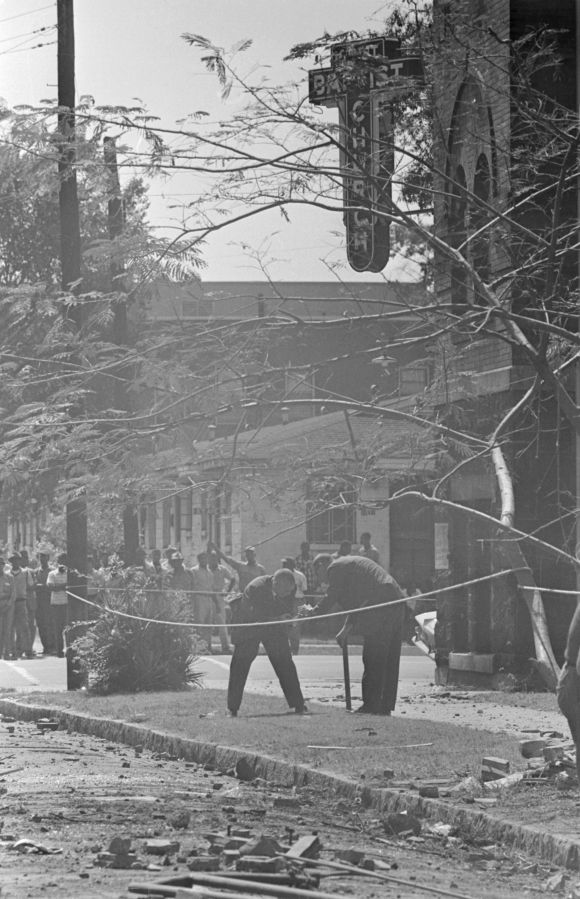 FBI Investigators at Bombed Birmingham Baptist Church