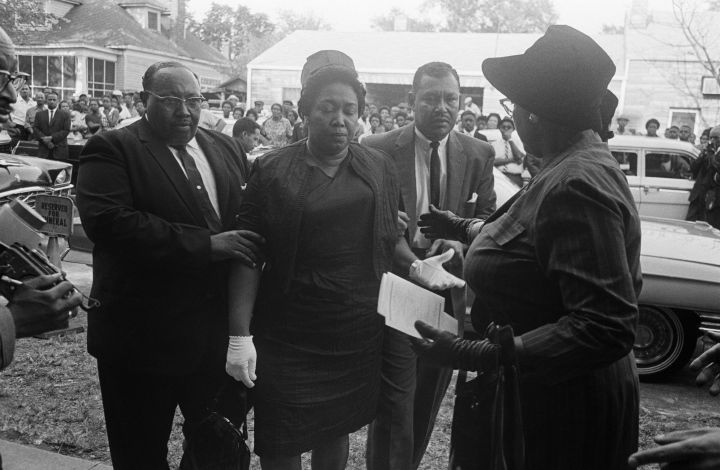 Mourners at Funeral