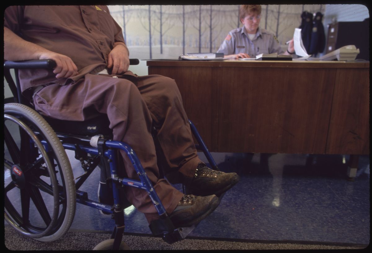 Guards and Wheelchair Bound Prisoner at Laurel Highlands Prison
