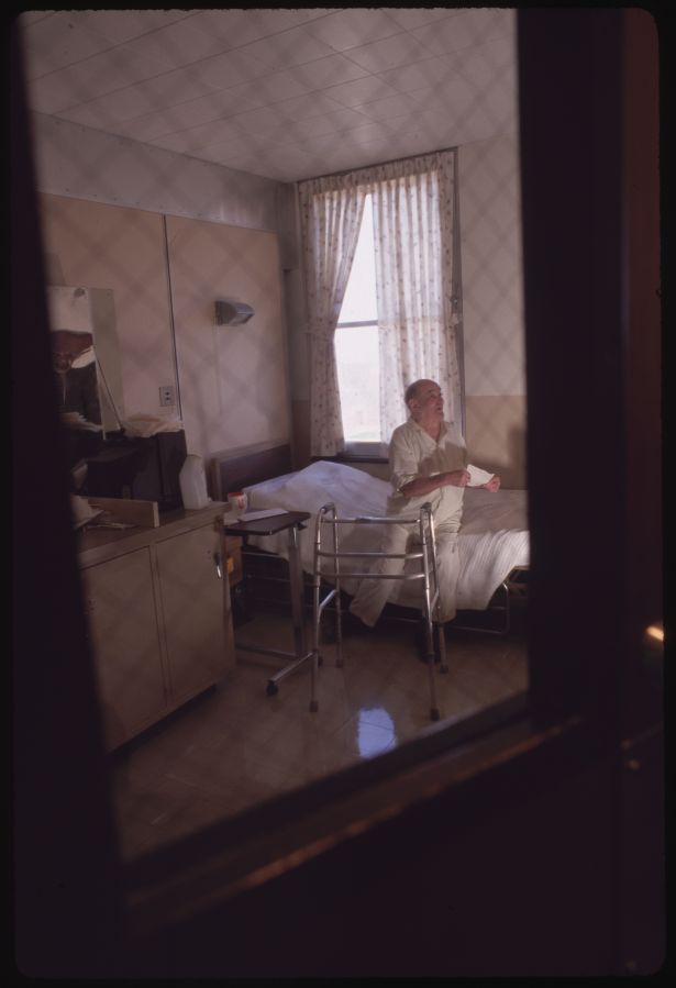 Older Prisoner in Hospital Room at Laurel Highlands Prison