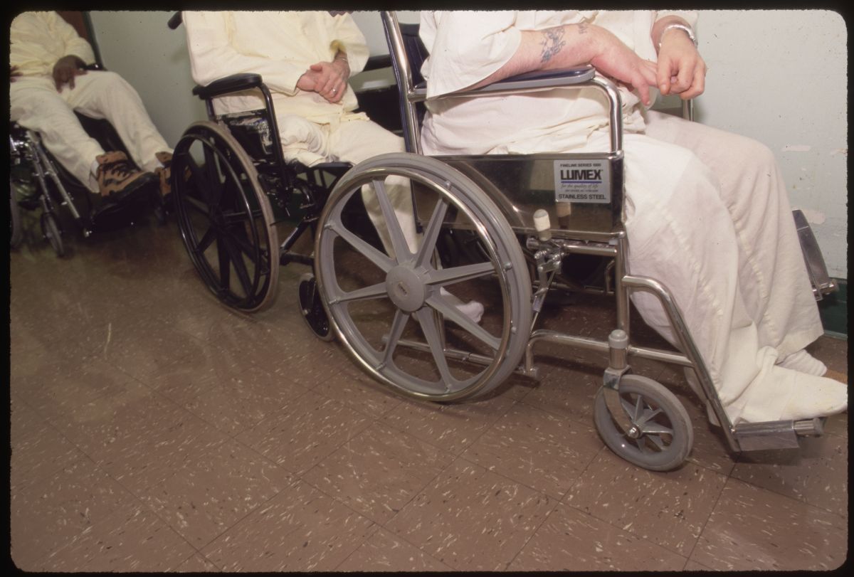 Older Prisoners in Wheelchairs at Laurel Highlands Prison