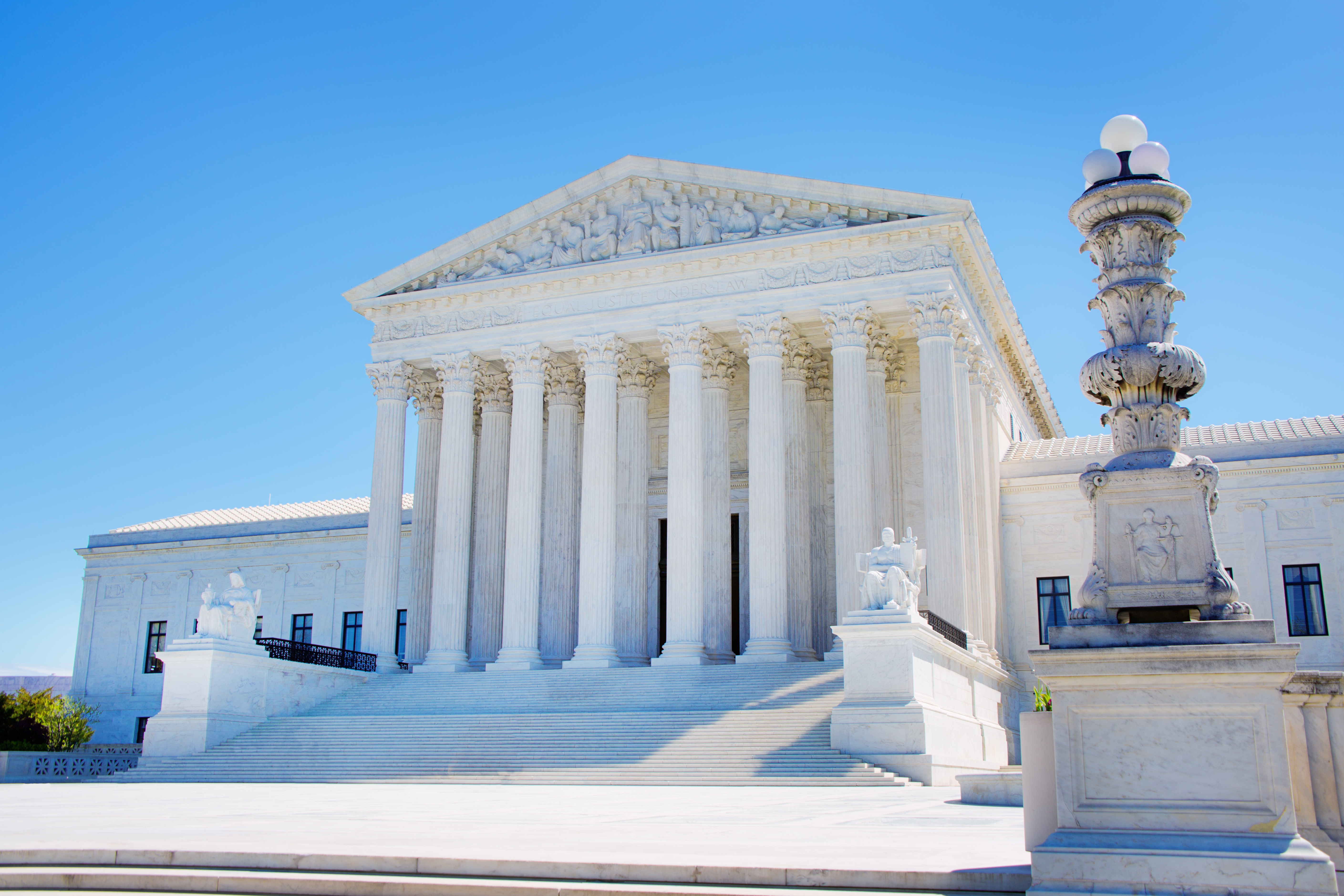 U.S. Supreme Court Building in Washington DC USA