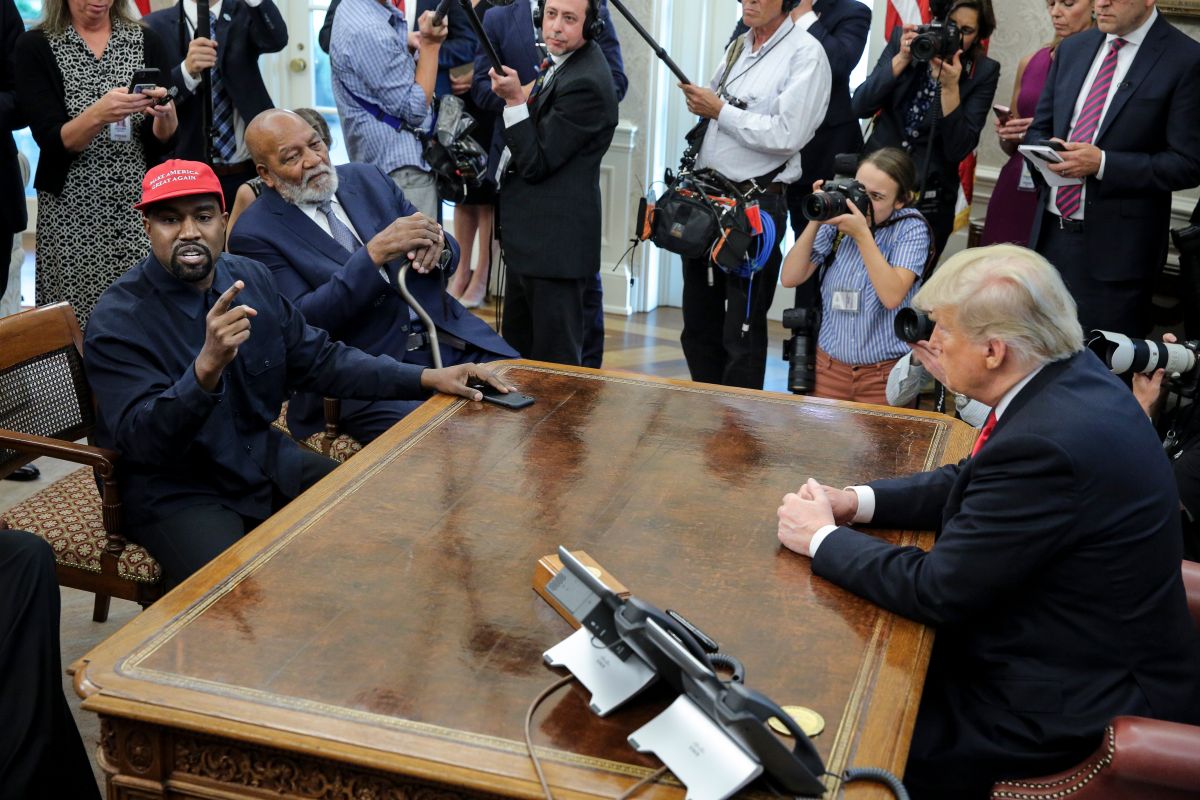President Trump Hosts Kanye West And Former Football Player Jim Brown At The White House