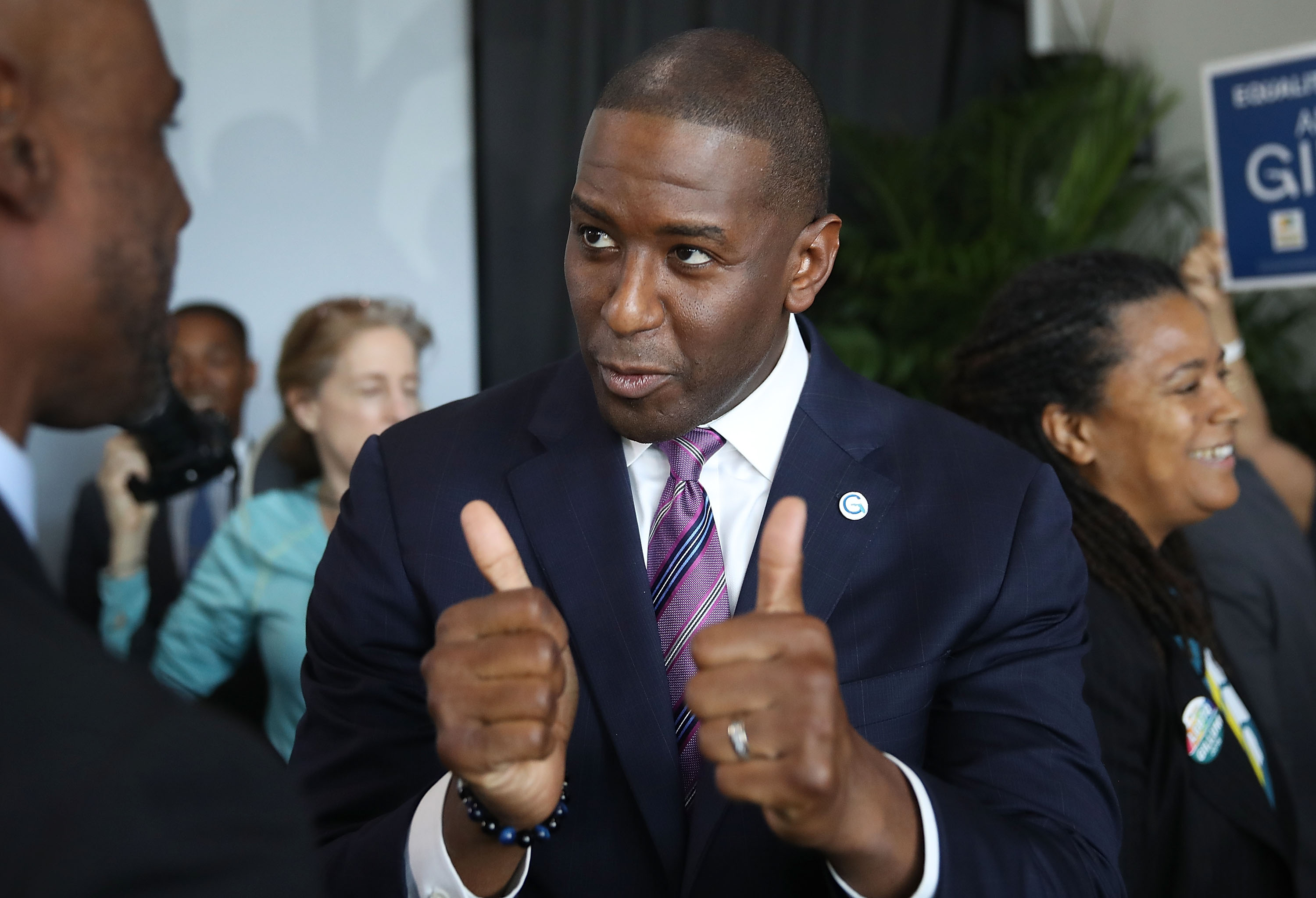 Democratic Gubernatorial Candidate Andrew Gillum Joins LGBTQ Groups At Rally