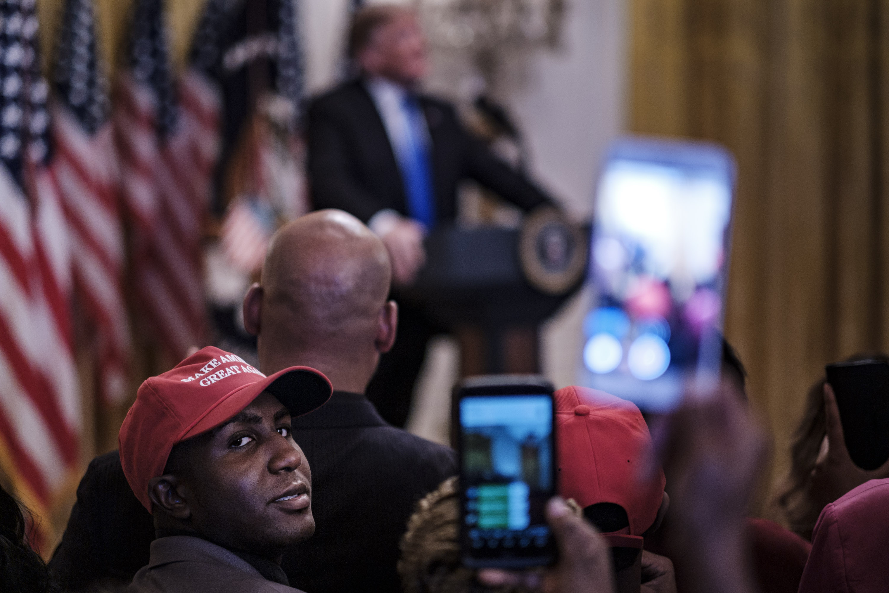 President Trump Addresses 2018 Young Black Leadership Summit At White House