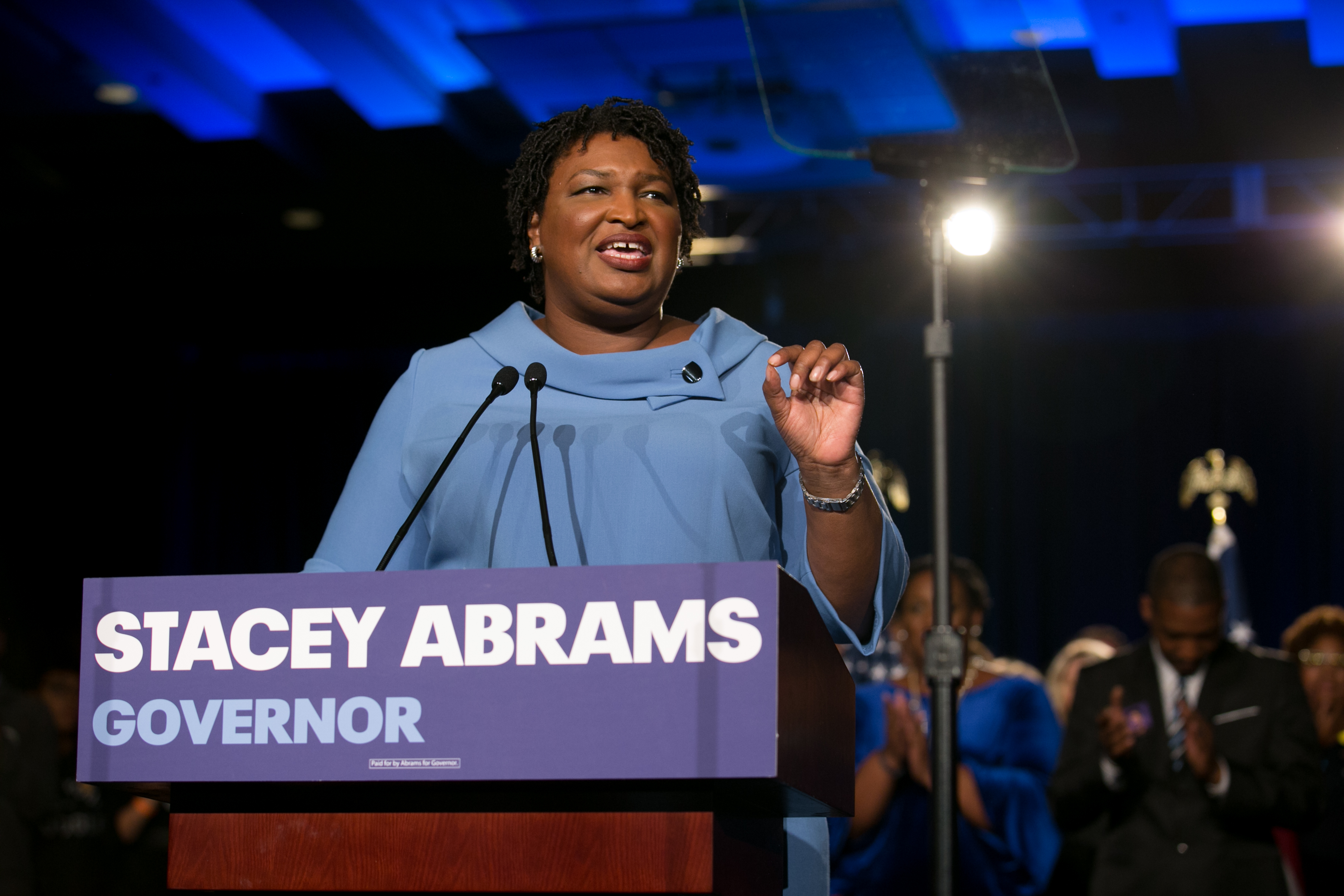 Georgia Democratic Gubernatorial Candidate Stacey Abrams Holds Election Night Event In Atlanta