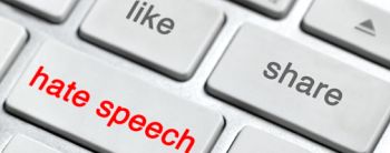 Hate Speech on keyboard