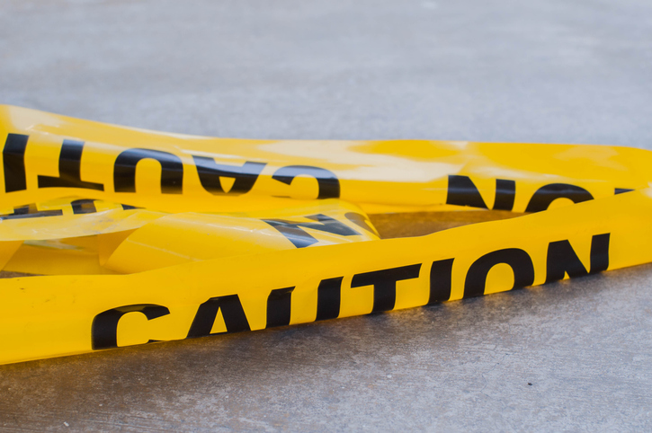 Yellow caution tape