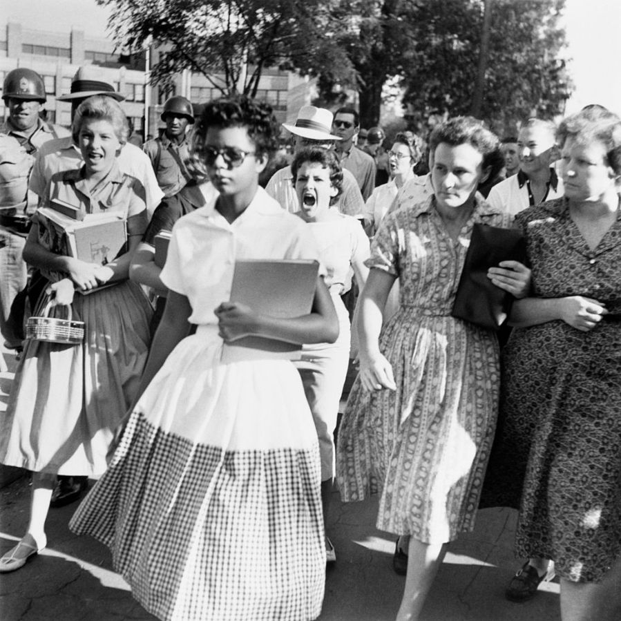 Black Students Integrate Little Rock's Central High School