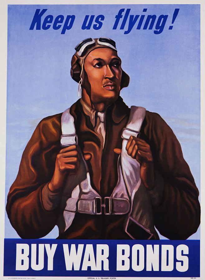 Keep Us Flying! Buy War Bonds Tuskeegee Airmen Poster