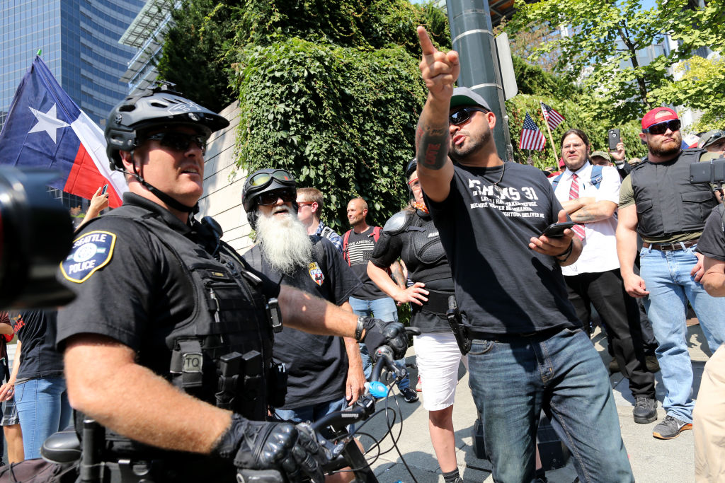 Alt Right Group Patriot Prayer Hold Rally In Seattle