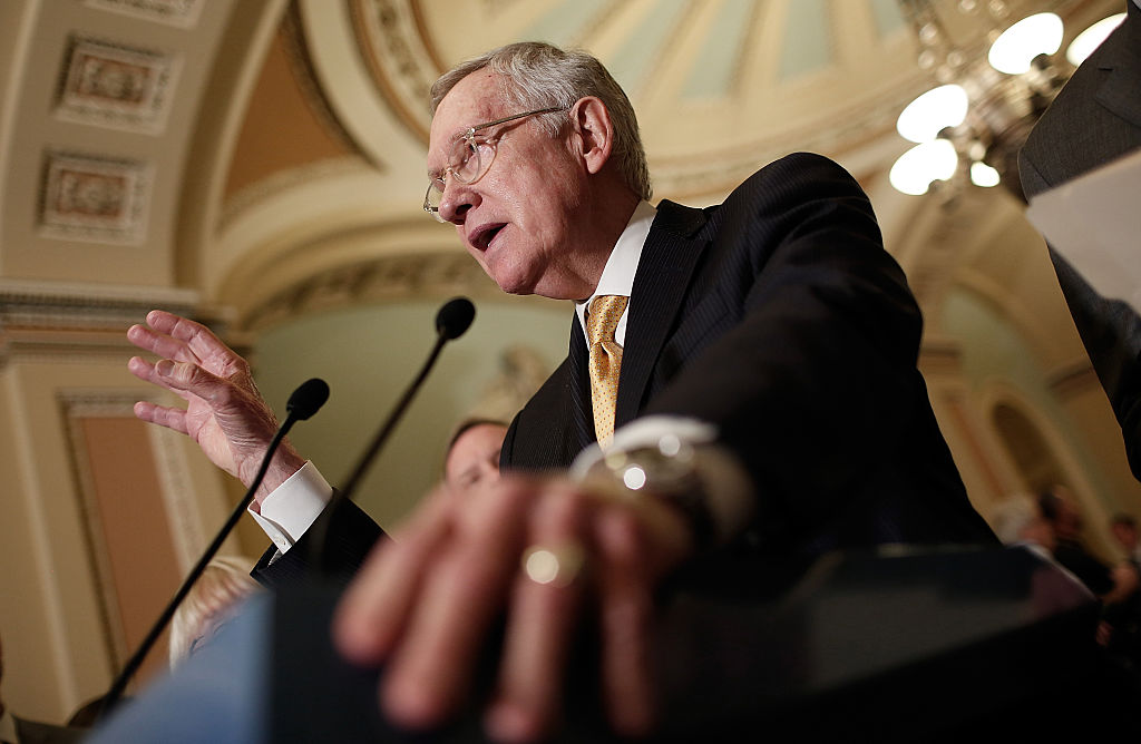 Senate Lawmakers Address The Media After Their Weekly Policy Luncheons