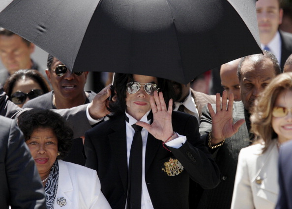 US pop icon Michael Jackson wave to his