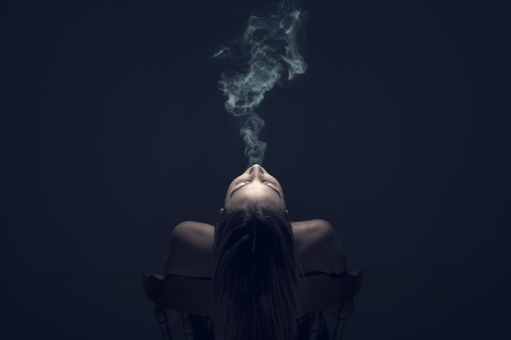 Woman smoking
