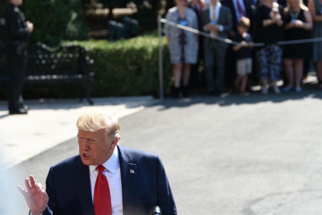 President Trump South Lawn Departure