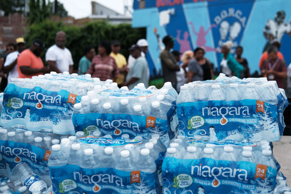 City Of Newark Distributes Bottled Water After High Levels Of Lead Found In Tap Water