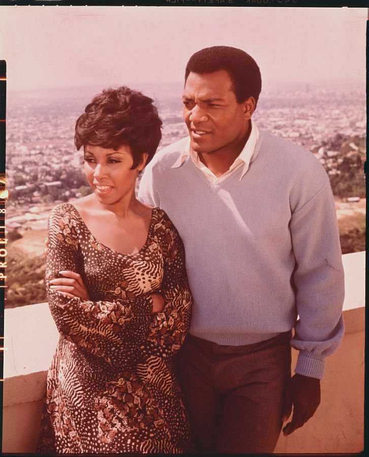 Diahann Carroll and Jim Brown