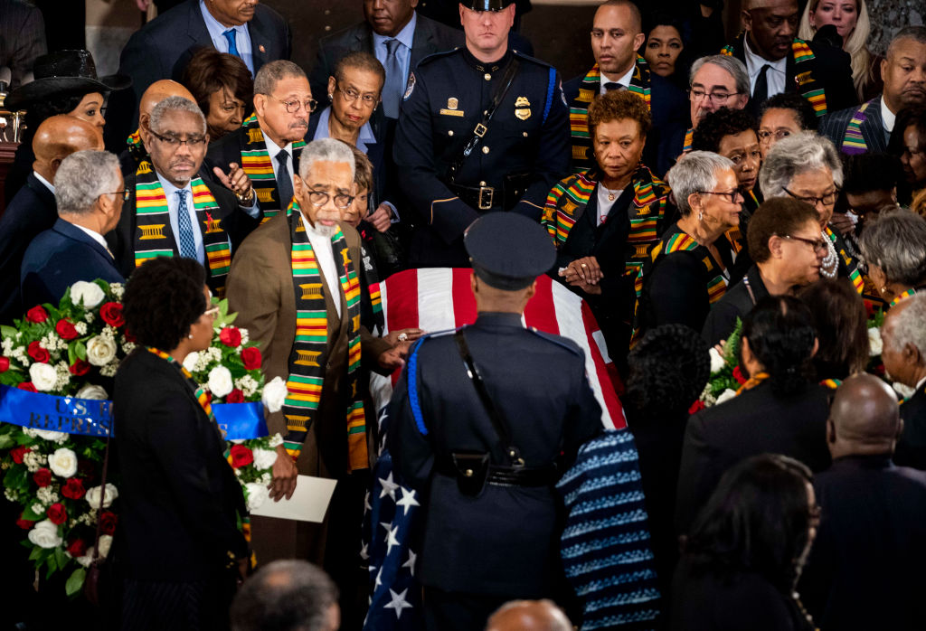 WASHINGTON, DC - OCTOBER 24: Congressman Bobby Rush (D-IL), lef
