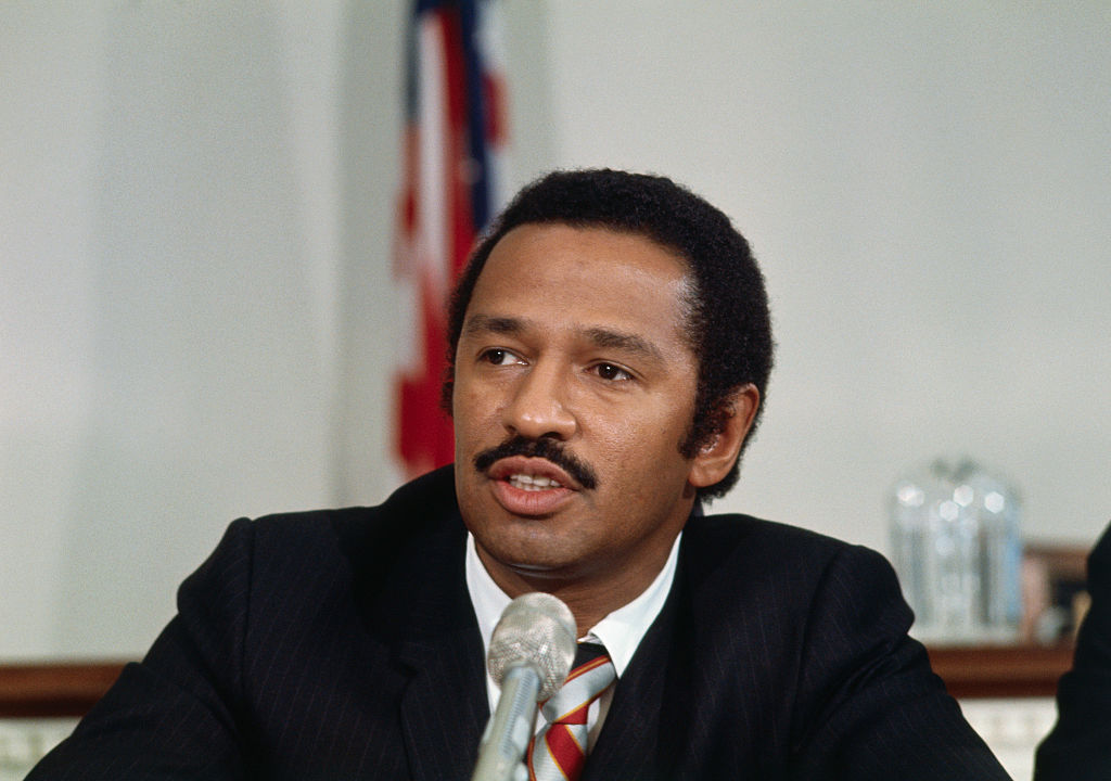 John Conyers Jr. Giving a Speech