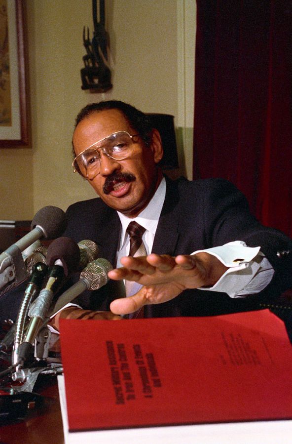 John Conyers Speaking to Reporters