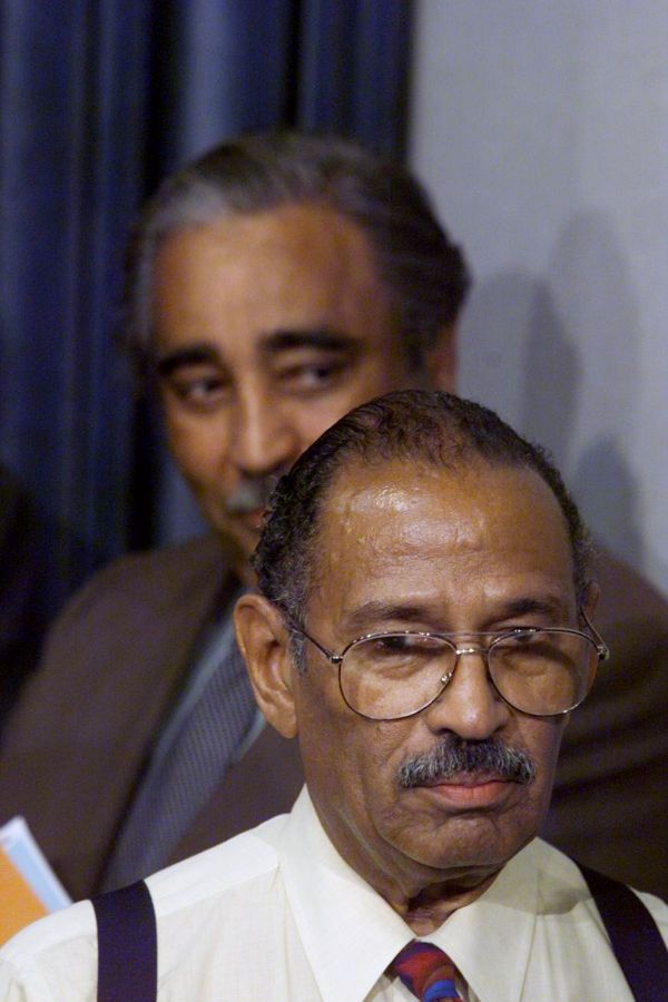 Ranking Judiciary committee member Rep. John Conyers with Ne