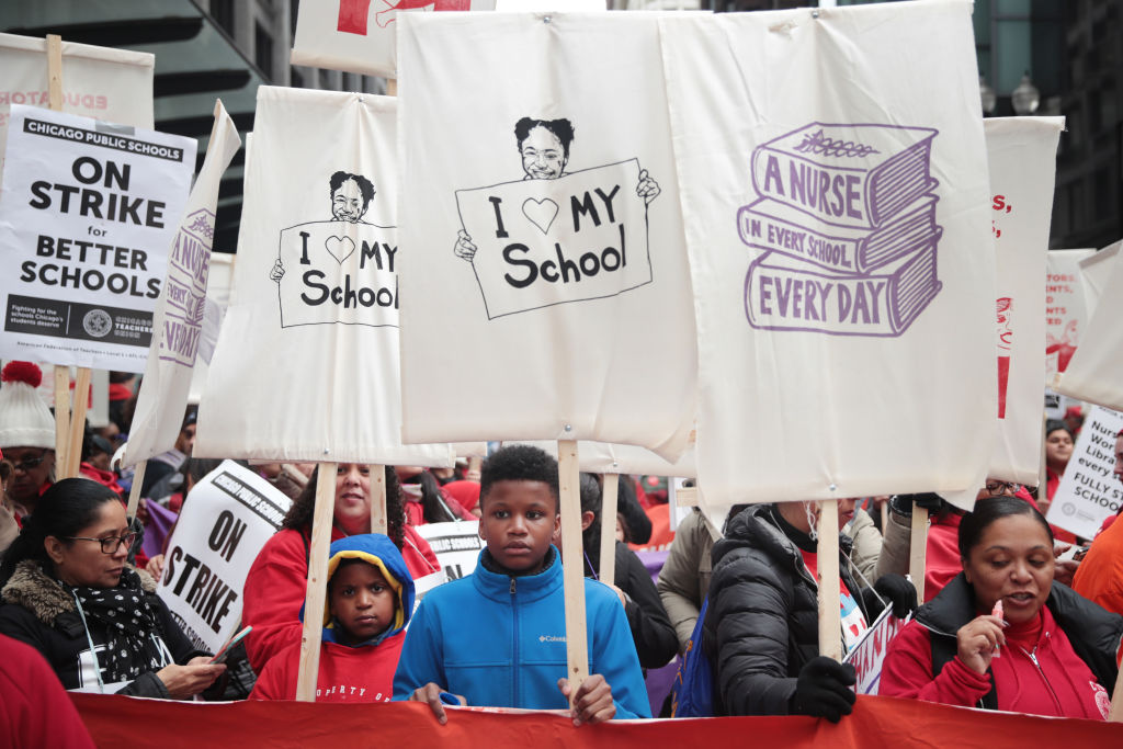 Chicago Public School Teachers Go On Strike