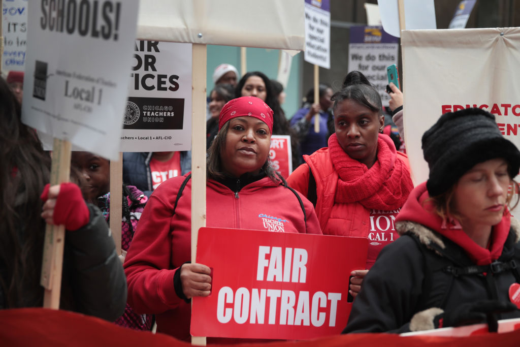 Chicago Public School Teachers Go On Strike