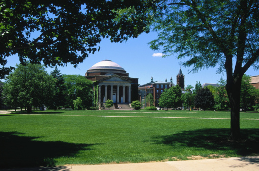 Syracuse U, Quadrangle and Hendricks Chapel