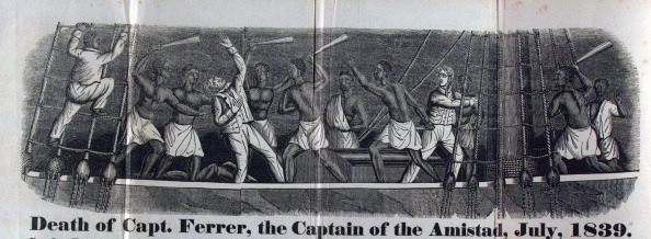 newspaper's depiction of the Revolt on the Amistad was a small, two-mastered schooner. Built in Spain and based in Havana, it moved general cargo along the Spanish ports of the Caribbean.
