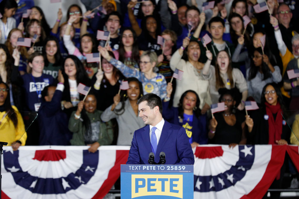 Pete Buttigieg Holds Watch Party Event On Night Of Iowa Caucus