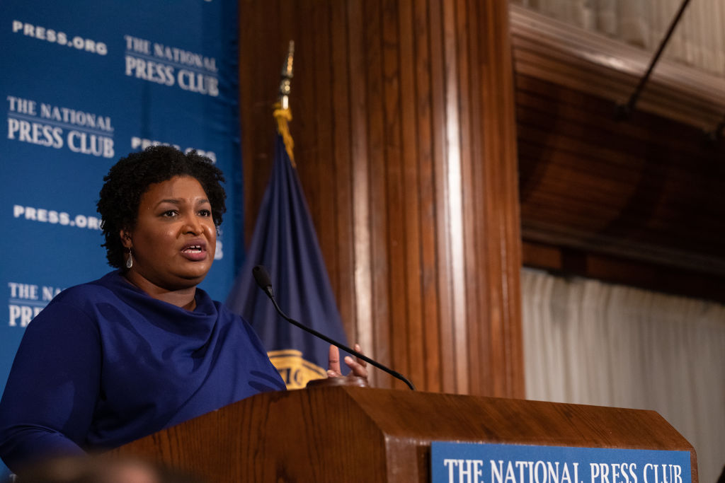 Stacey Abrams Speaks To The National Press Club For Headliners Luncheon