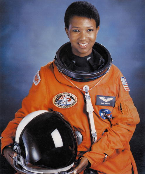 Mae C Jemison, first African-American woman in space, July 1992.