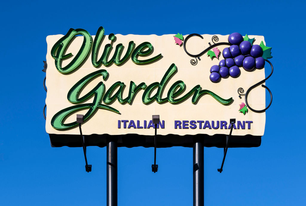 Olive Garden restaurant billboard ad...