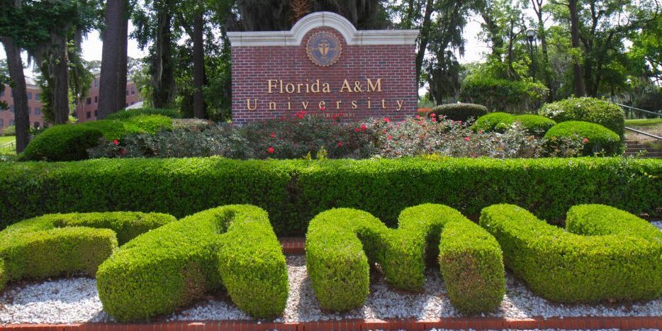 Florida A&M University entrance sign.