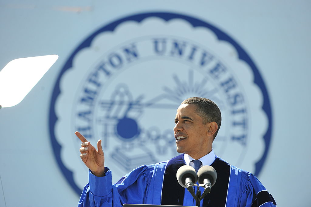 President Barack Obama Delivers the Commencement Address at Historically Black Hampton University