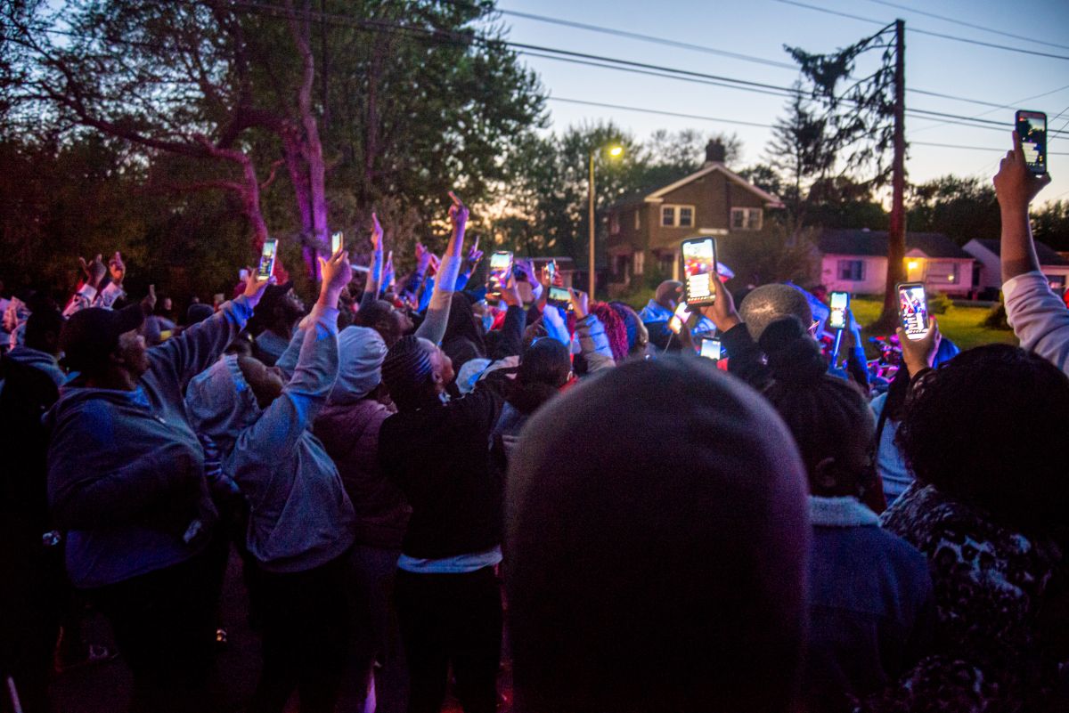 Protesters gather for Sean Reed