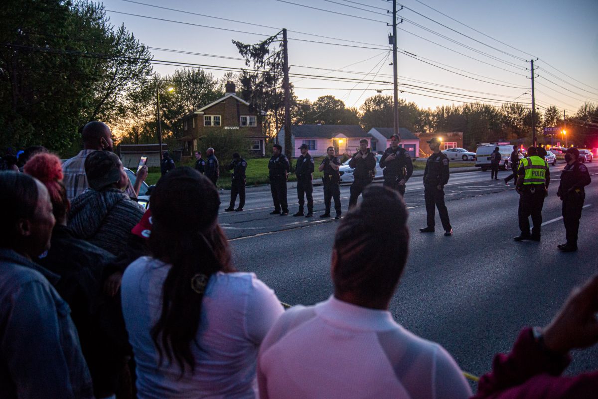 Protesters gather for Sean Reed