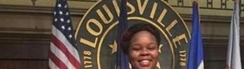 Breonna Taylor Smiles In Front Of Louisville state department
