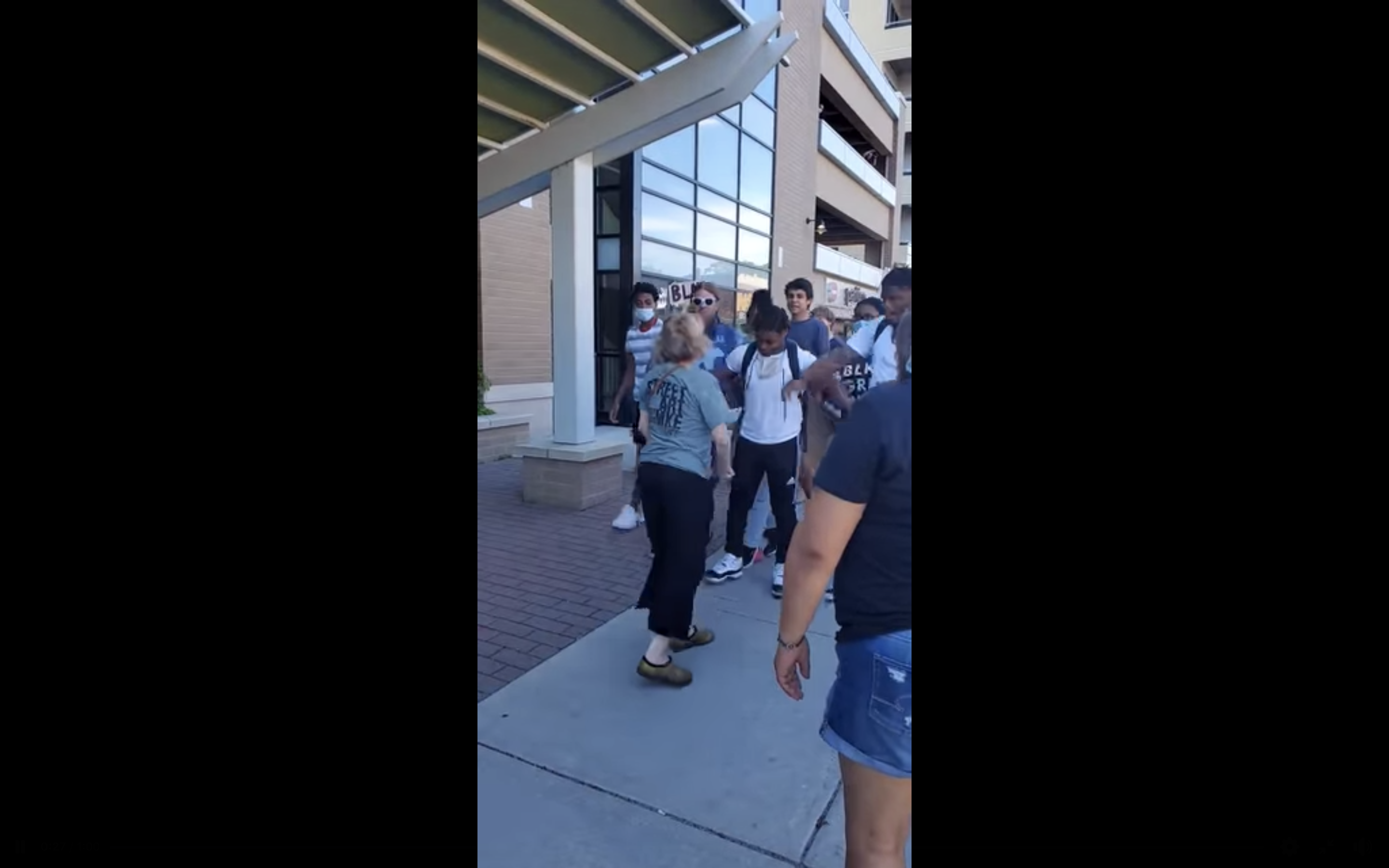 Wisconsin "Karen" Stephanie Rapkin spits on Black protester video