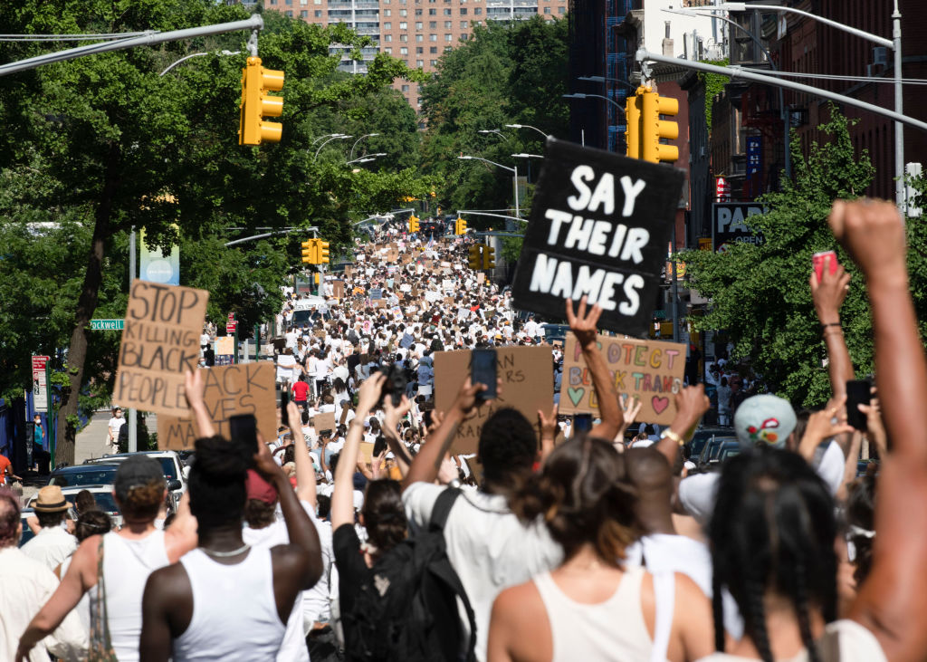 Protesters Gather In Brooklyn For Black Trans Lives Matter Rally
