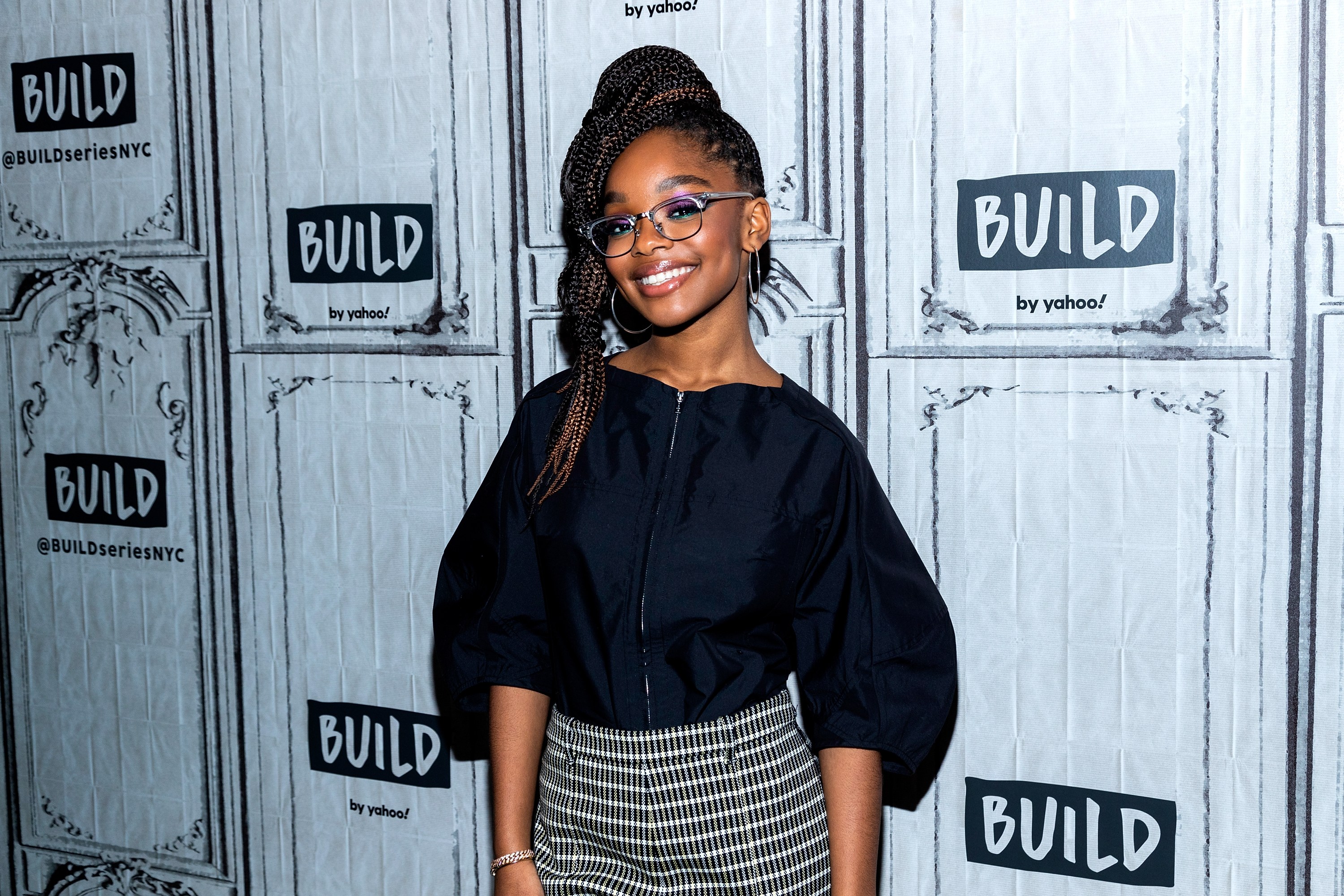 Marsai Martin inside for AOL Build Serie...