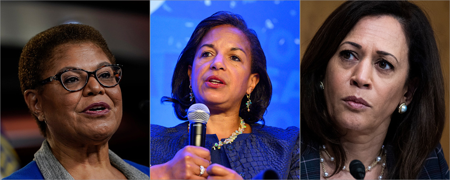 Karen Bass, Susan Rice, Kamala Harris