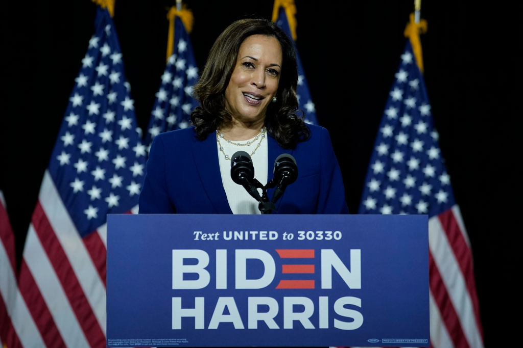Joe Biden And Running Mate Kamala Harris Deliver Remarks In Delaware