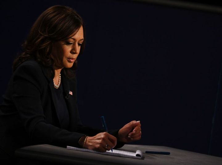 Kamala's prosecutorial presence