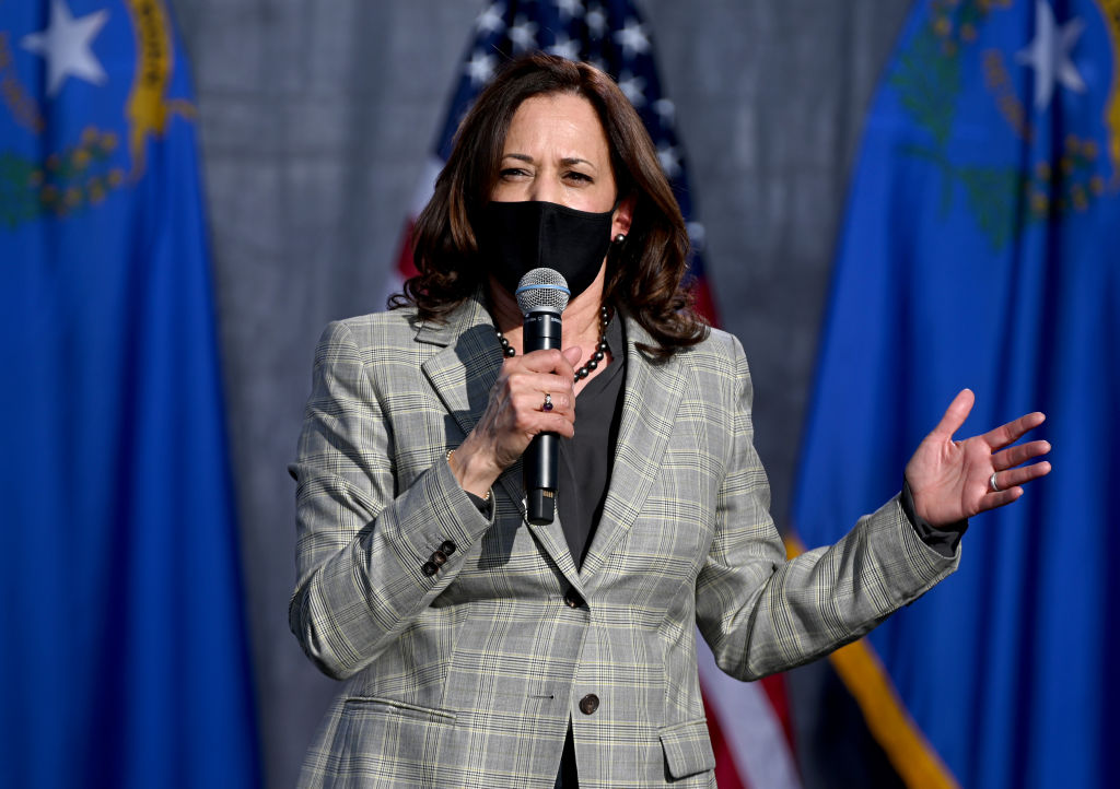 Democratic Vice Presidential Nominee Kamala Harris Campaigns In Nevada