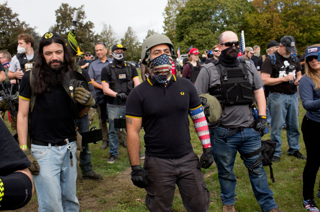 Proud Boys rally in Portland, Oregon