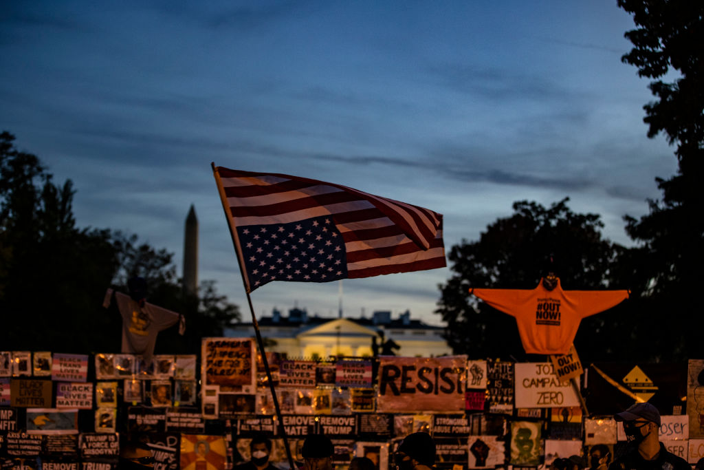Protests Continue In Washington, DC As Presidential Contest Remains Undecided