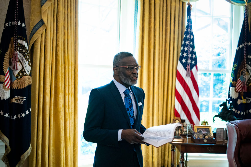 Easter Blessing To President Donald Trump In The Oval Office