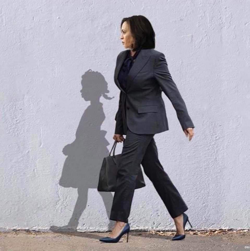 Ruby Bridges-Kamala Harris election meme